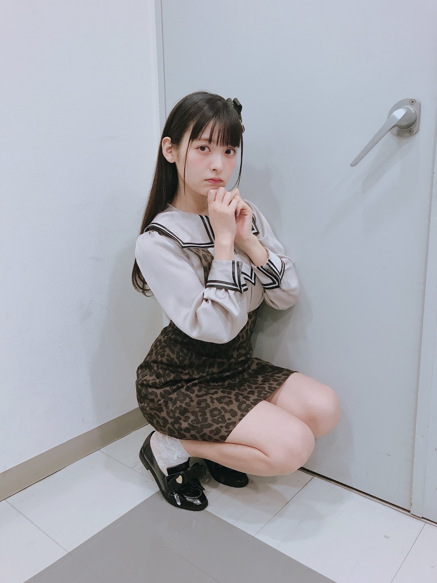 Kitten suspenders skirt