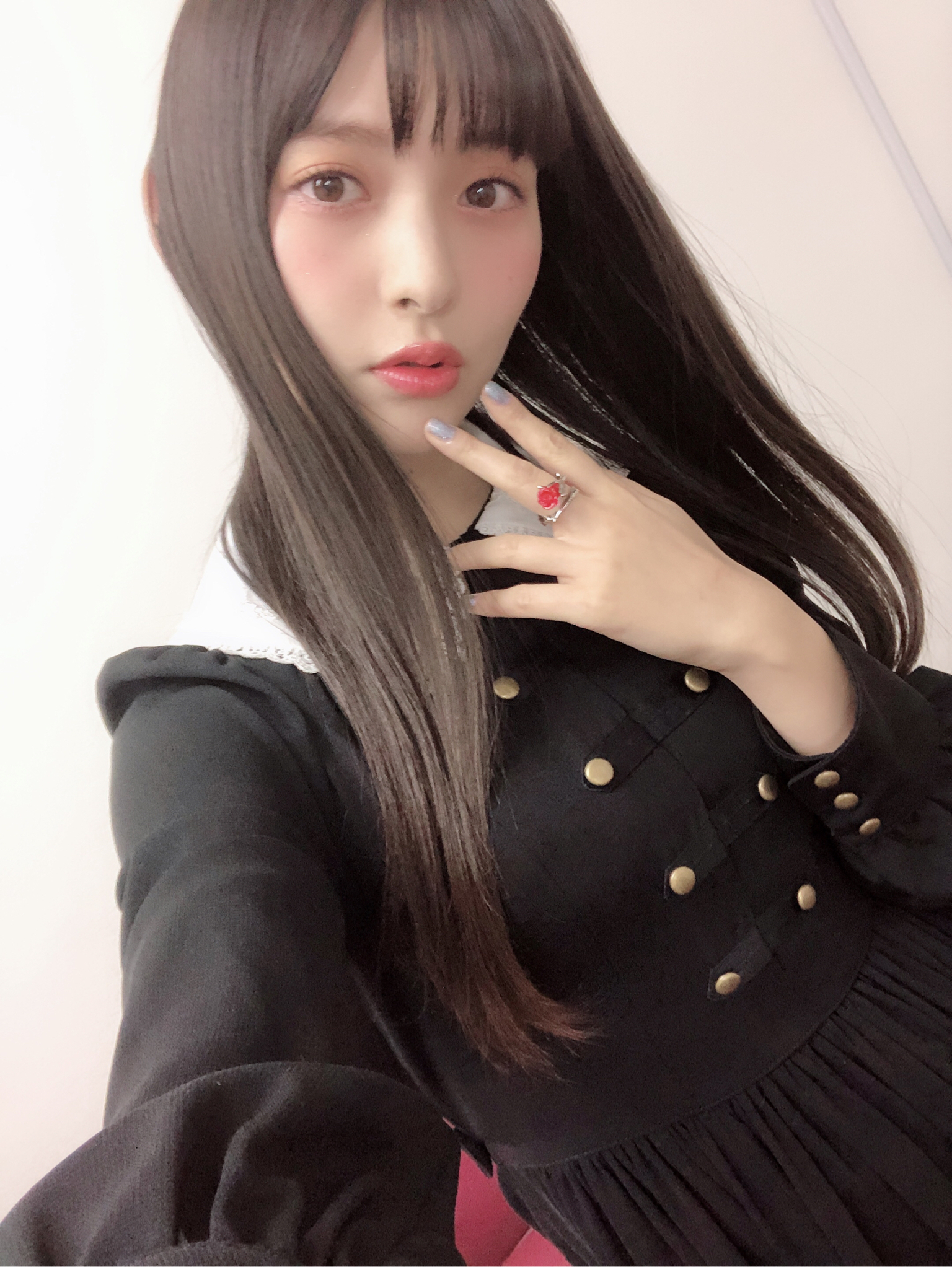 ナポレオンギャザーフレアーワンピース